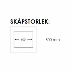 Safir 80 K B Rostfri Dubbel med Korgventil & Vattenlås