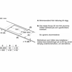 Serie 6 PXE831HC1E Svart 4 Zoner Timerfunktion