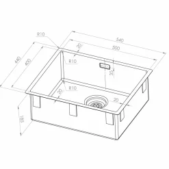 SOLID med clips PVD Gold